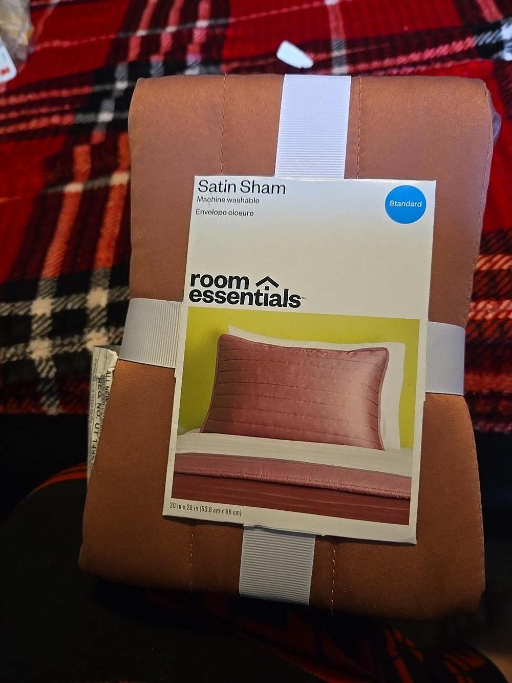 Target Satin Sham - Terracotta Brown
